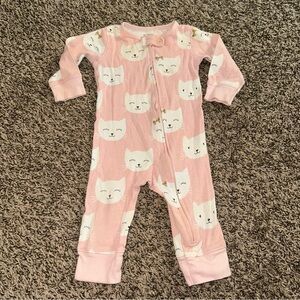 Carter's Pink Cat Print Footie